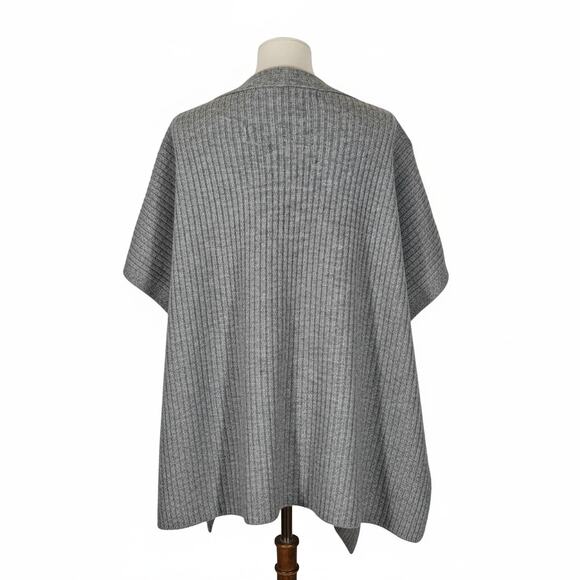 LOFT Gray Soft Wrap Sweater - Picture 3 of 5